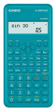 Калькулятор научный 10+2 разр. Casio синий/голубой