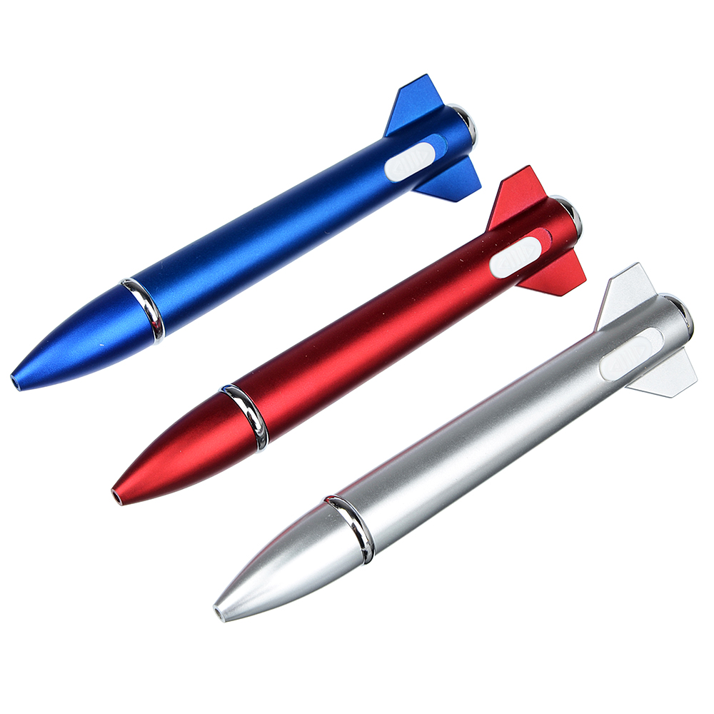 Ручка шариковая синяя сув Новичок с фонариком 0,7 3 цвета корпуса