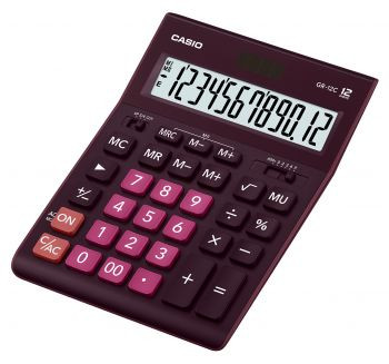 Калькулятор 12 разр. Casio настольный бордовый