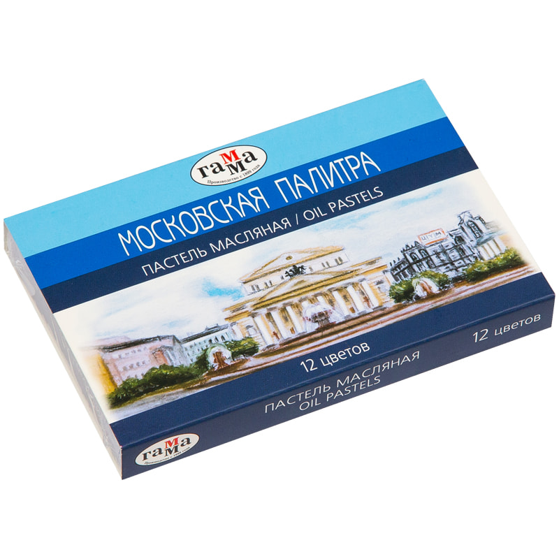 Пастель масляная 12цв Московская палитра к/к