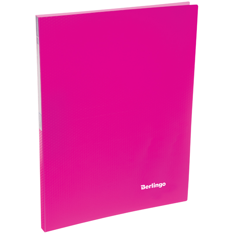 Папка с 1 прижимом Berlingo Neon 17мм 700мк розовая