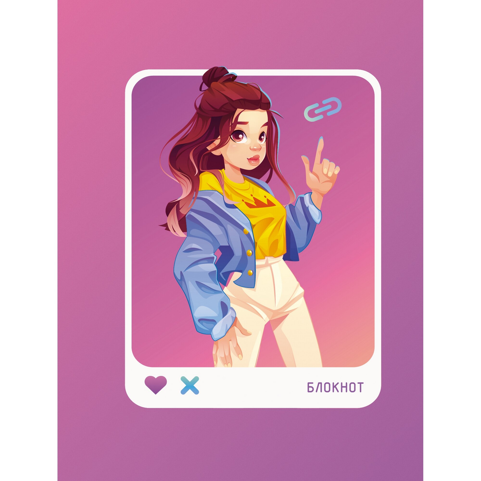 Зап. книжка А6 64л кл тв Wonderland. No 6