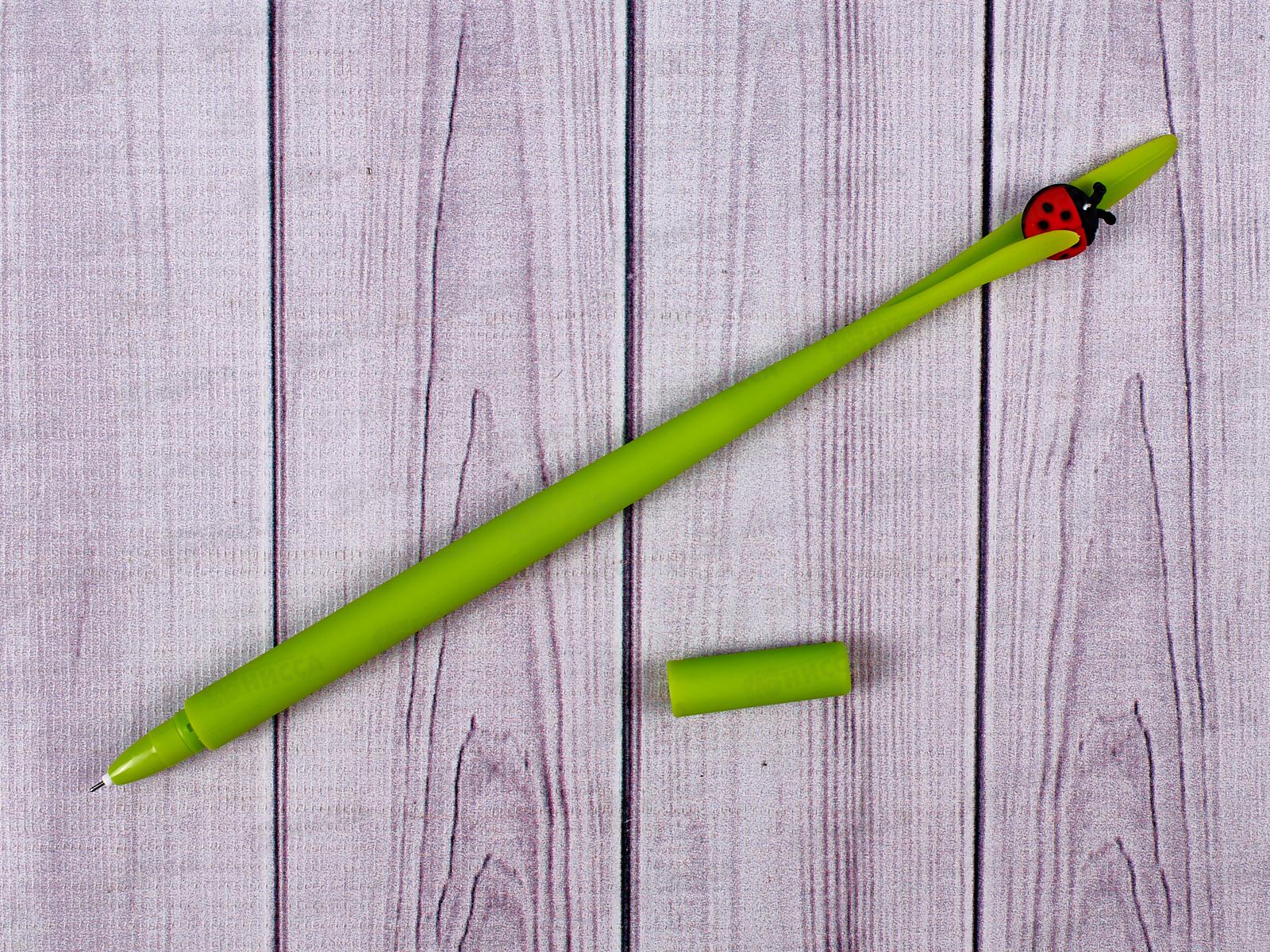 Ручка гелевая синяя сув Mazari Green Grass 0,5 мм