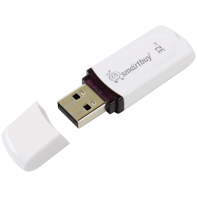 Флэш-карта USB 32GB 2.0 Smart Buy Flash Drive белый