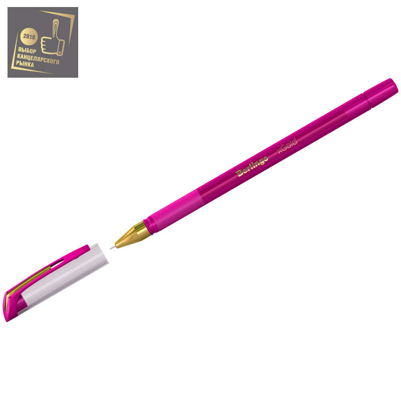 Ручка шариковая розовая Berlingo 0,7мм