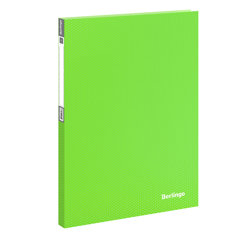 Папка-файл А4 20л Berlingo Neon 14мм 700мк неон зеленая