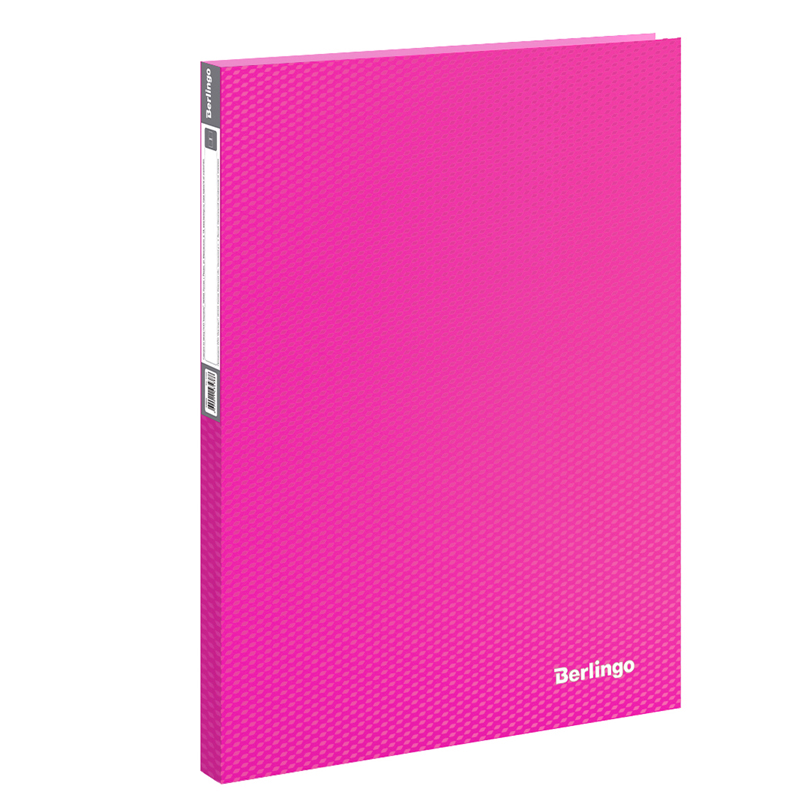 Папка-файл А4 20л Berlingo Neon 14мм 700мк неон розовая
