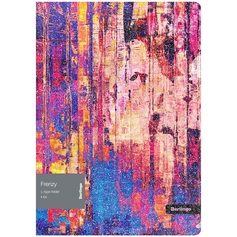 Папка-уголок 1 отд с рис Berlingo Frenzy 200мк эффект блесток
