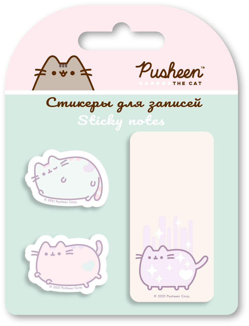 Блок липкий сув 20л 3шт Pusheen