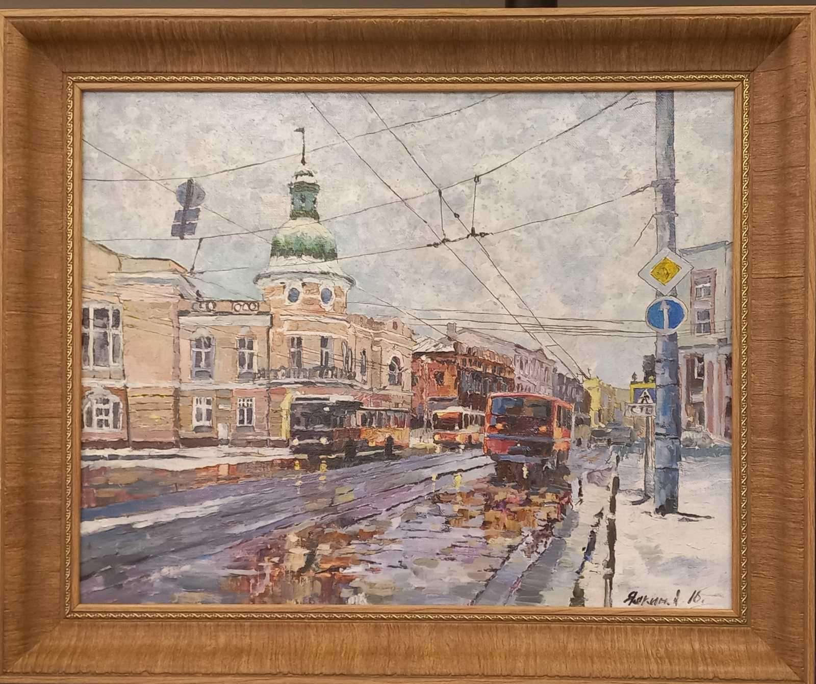 Картина "3 автобуса К.Маркса"
