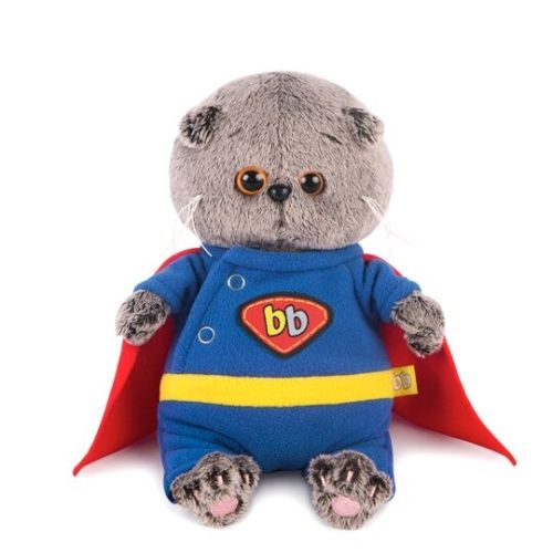 Мягконабивная BUDI BASA Басик BABY в костюме супермена 20 см