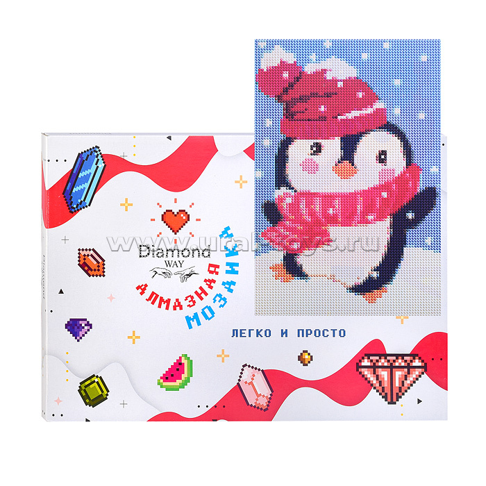 Творч Алмазная мозаика 20*30 Diamond Way Милый пингвиненок