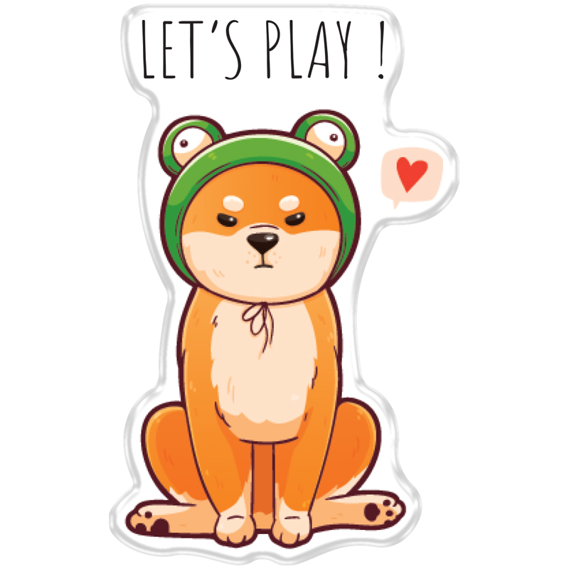 Сувенир Значок акрил Meshu Cute dog