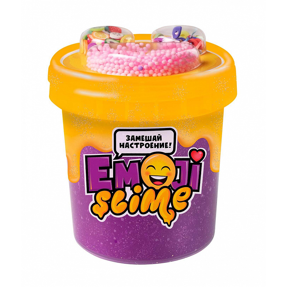 Слайм Slime Emoji 120мл фиолетовый