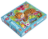Пазл Maxi 20 Леопард в ярких джунглях 2+