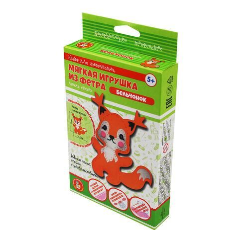 Творч Мягкая игрушка из фетра Бельчонок