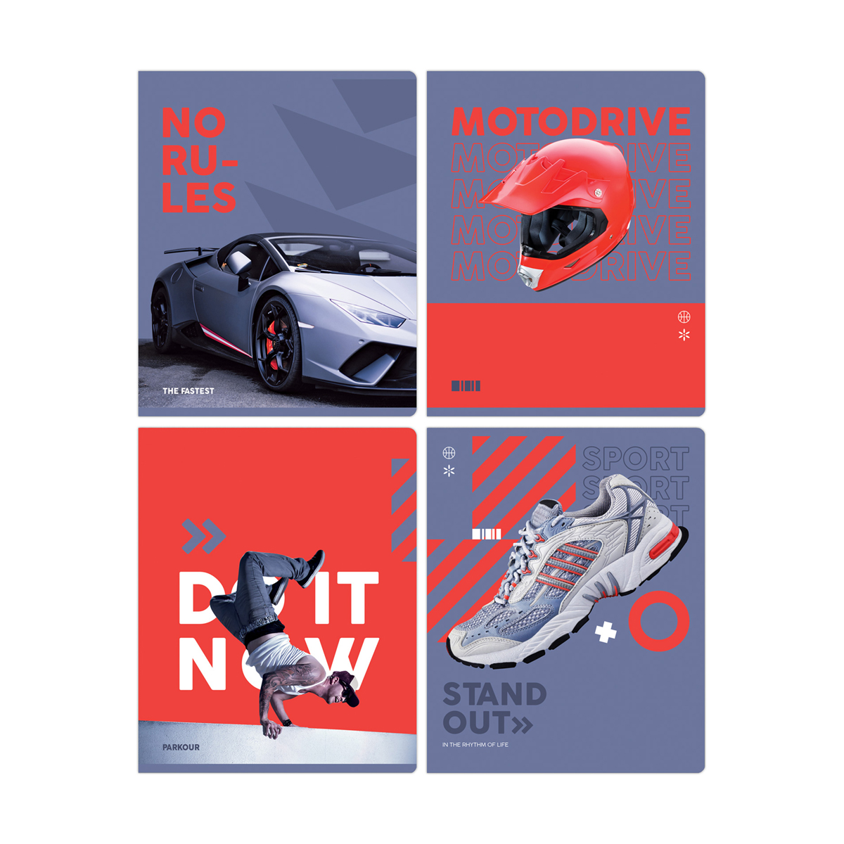 Тетрадь 12л линейка узкая Без правил