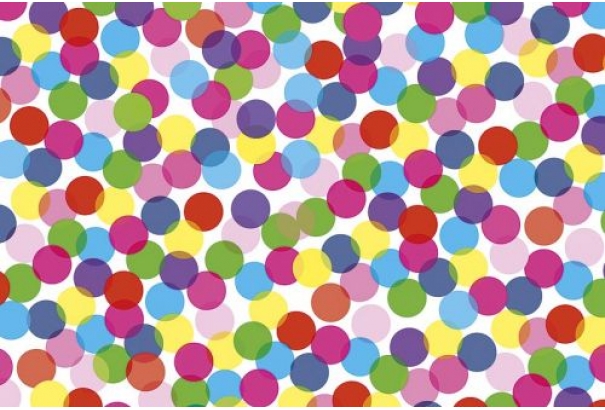 Праз Бумага упак. 70*100 (разноцветные круги)