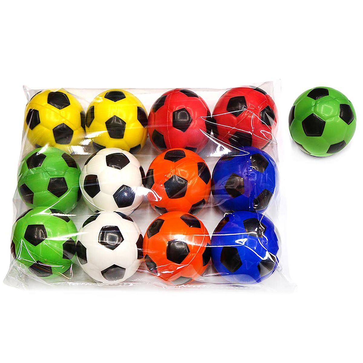 Мяч 200мм Футбол (красный,желтый,зеленый)