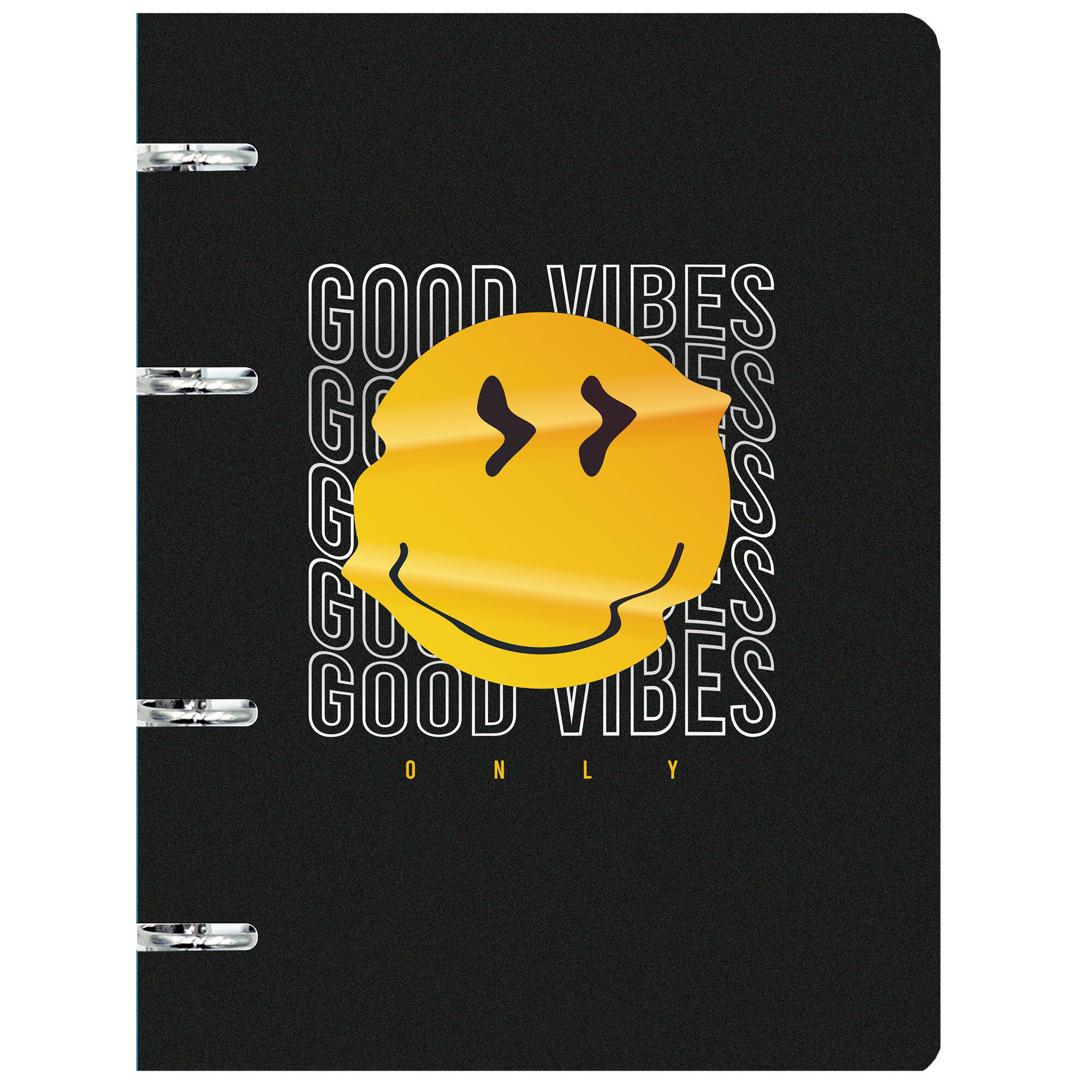 Тетрадь на кольцах пласт 100л Good Vibes