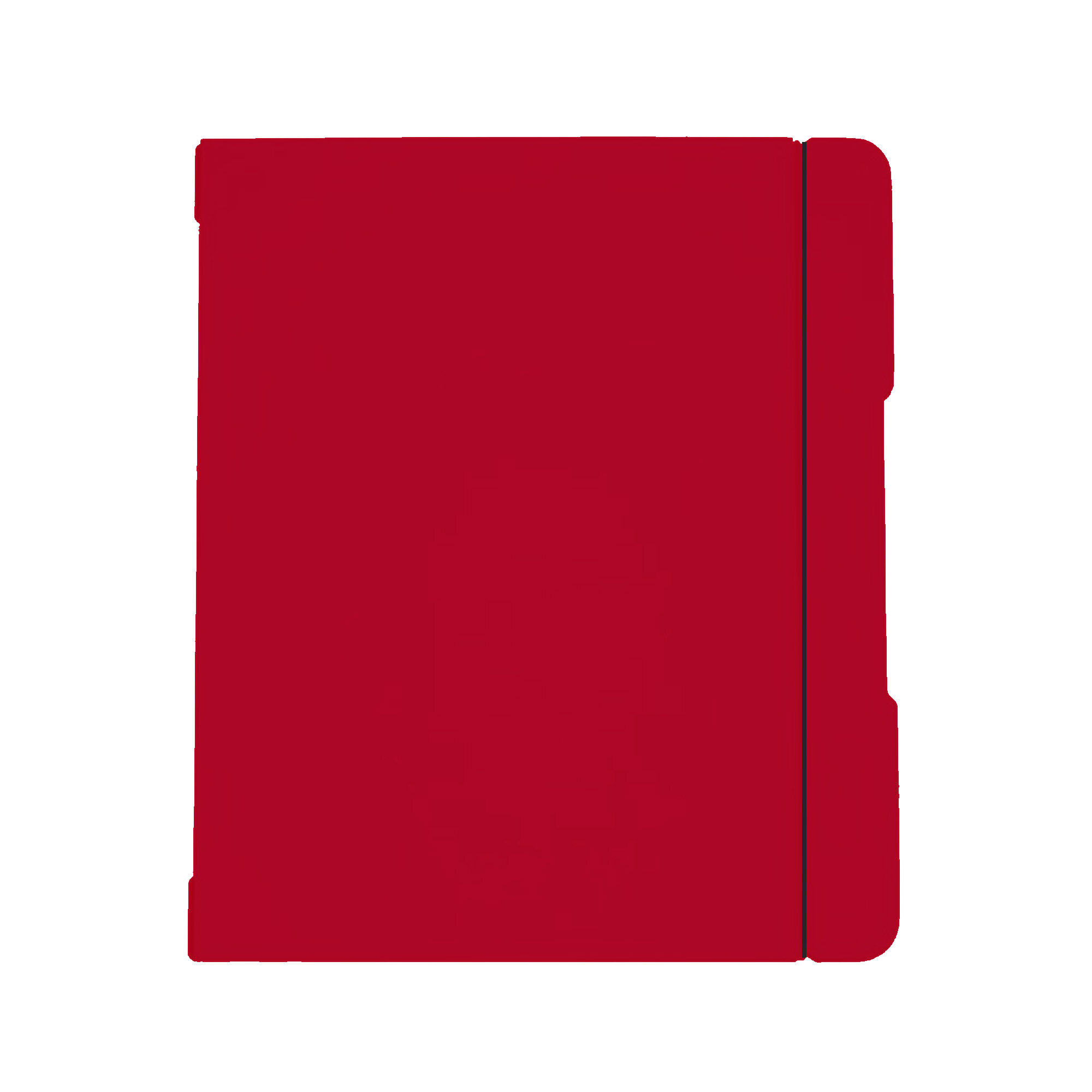 Тетрадь А5 пласт обл 48л кл/лин смен.обл 2шт DoubleBook. Красный на резинке