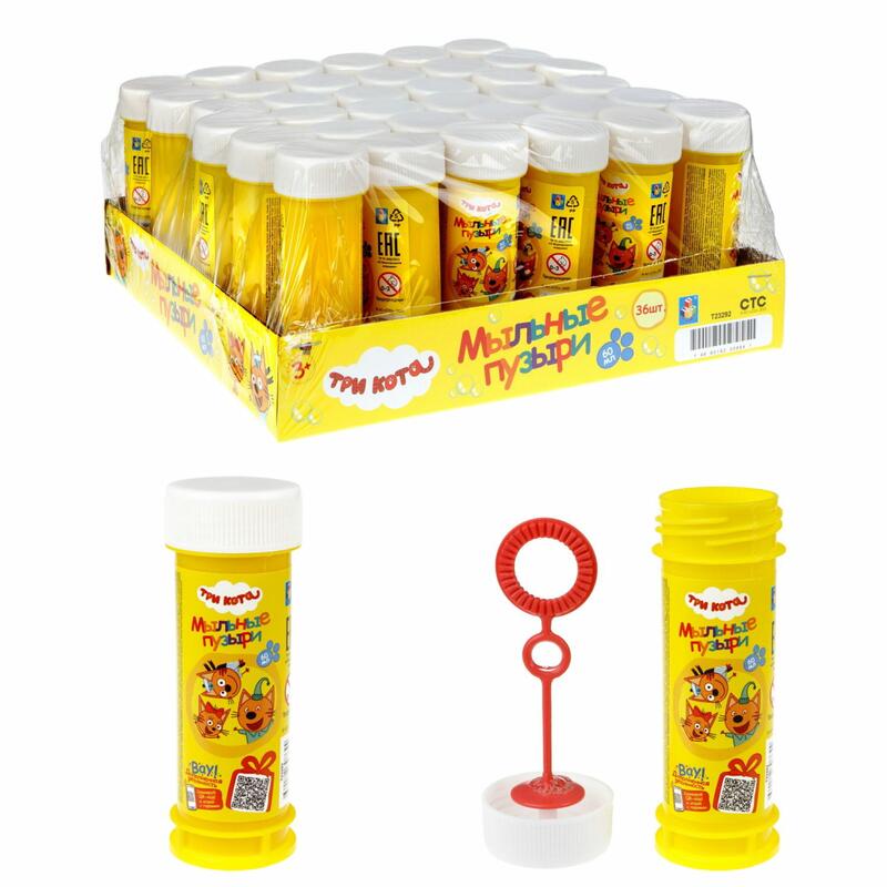 Мыльные пузыри 60мл Три кота