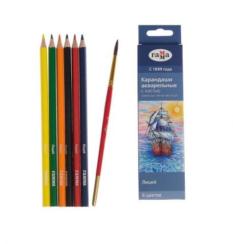 Карандаши цветные 6 цв Классика цвета с/к