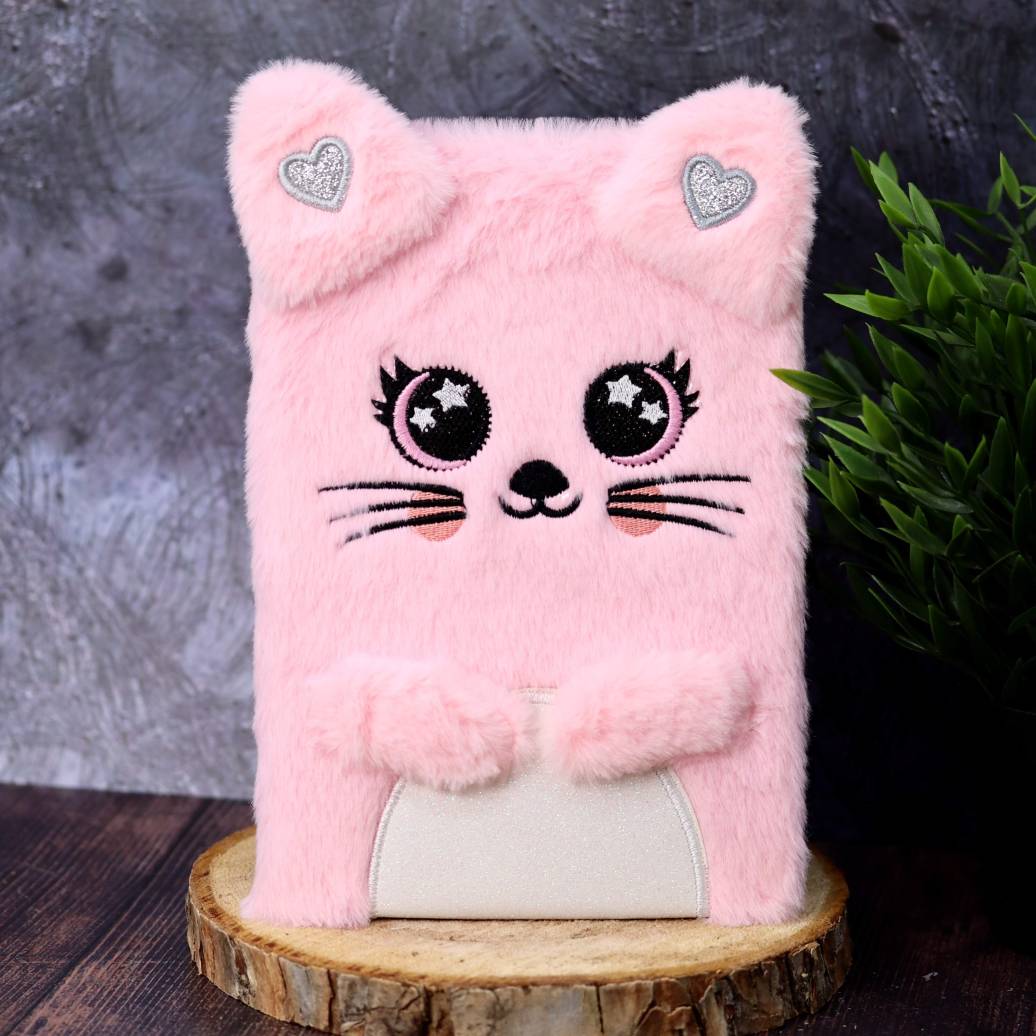 Зап. книжка А5 Алеф Cute mouse pink (мех) детская