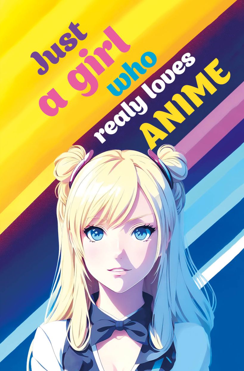 Скетчбук 138*212мм 96л тв Just A Girl Who Loves Anime (светлый) (офсет 160 гр.)