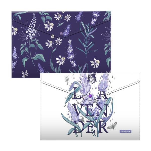 Папка-конверт А4 с рис EK Lavender
