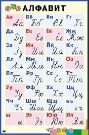 Плакат Алфавит. Рукописные и печатные буквы: Наглядное пособие для нач.школ