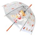 Зонт детский Лакомка 46см прозрачный полуавтомат