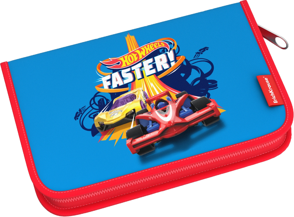 Пенал 1 отд пуст Hot Wheels Faster
