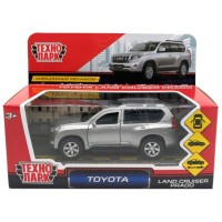 Машина Toyota Prado 12см металл открыв. двери, инерц, серебристый