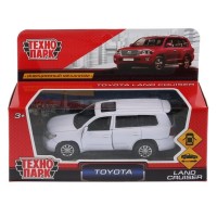 Машина Toyota Land Cruiser 12,5см, металл, откр. двери, инерц. белый