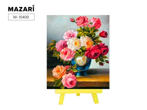 Творч Алмазная мозаика 21*25 с мольбертом Нежный букет