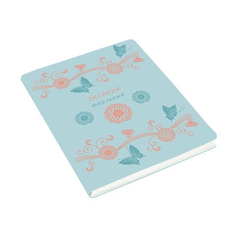 Дневник ст кл иск.кожа Ultrasoft. Цветы и бабочки