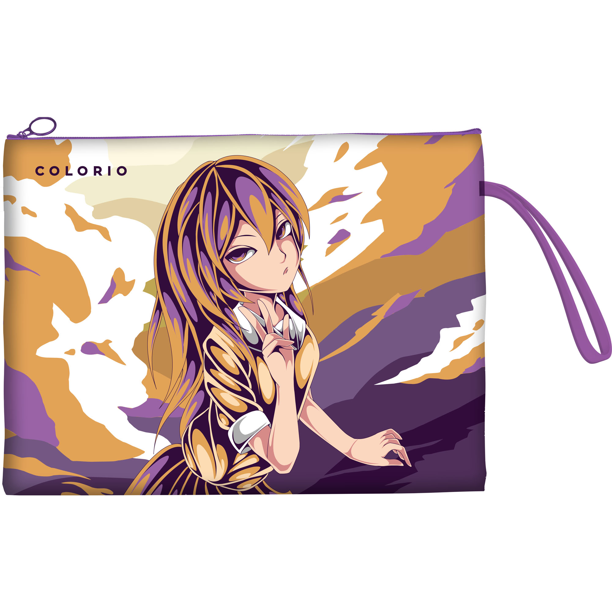 Папка для тетрадей А5 на молнии 1отд Colorio силикон