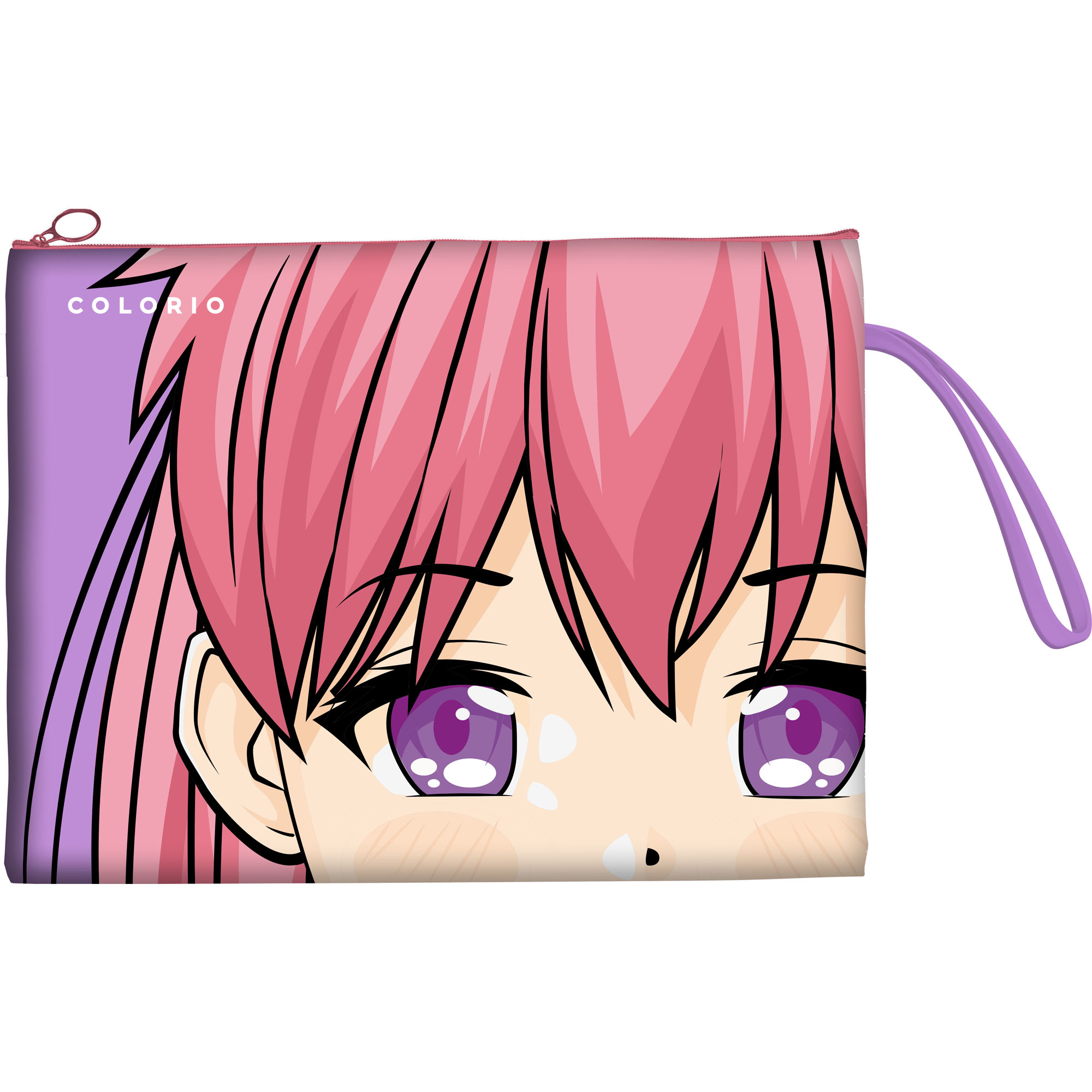 Папка для тетрадей А5 на молнии 1отд Colorio силикон