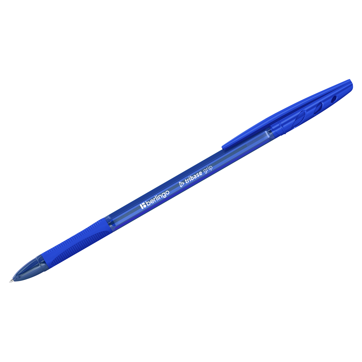 Ручка шариковая синяя Berlingo 1мм грип