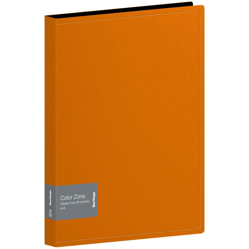 Папка-файл А4 80л Berlingo Color Zone 30мм 1000мк оранжевая