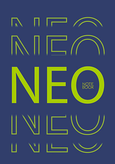 Блокнот А5 48л кл спир NEO блестки
