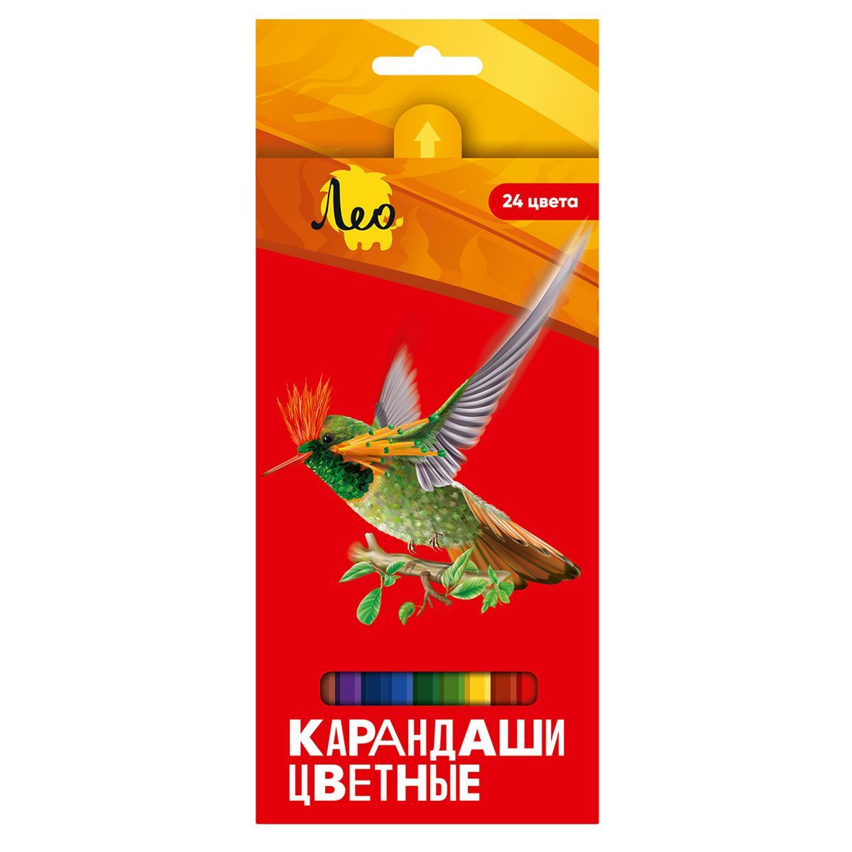 Карандаши цветные 24 цв Лео Ярко к/к