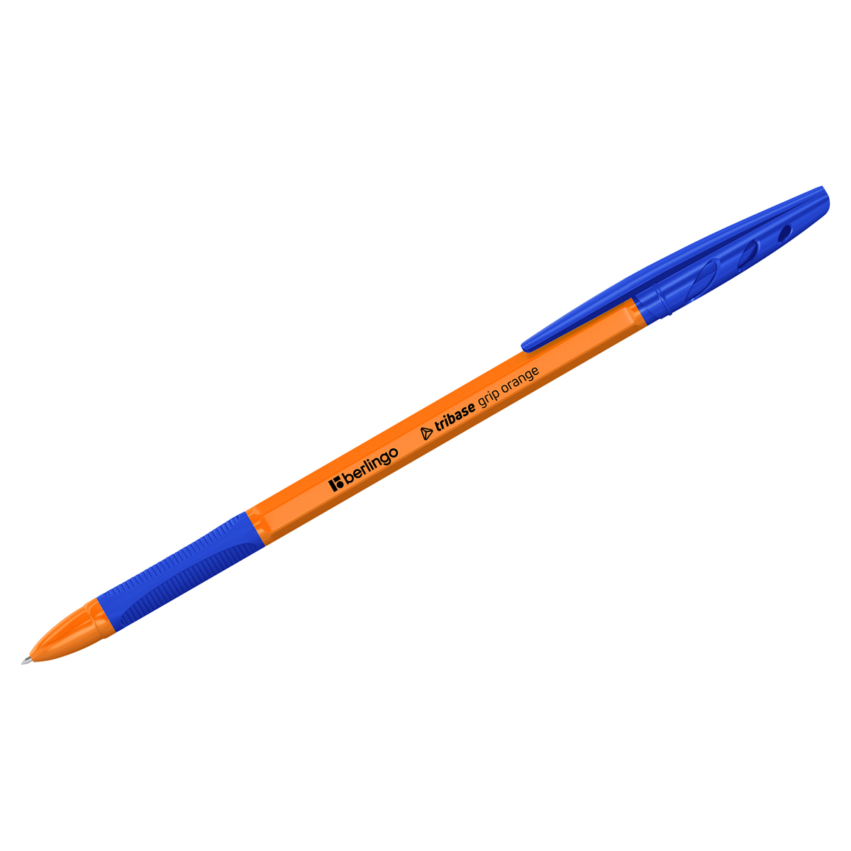 Ручка шариковая синяя Berlingo 0,7мм грип