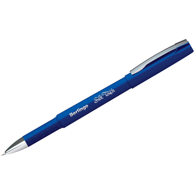 Ручка гелевая синяя Berlingo 0,5мм грип