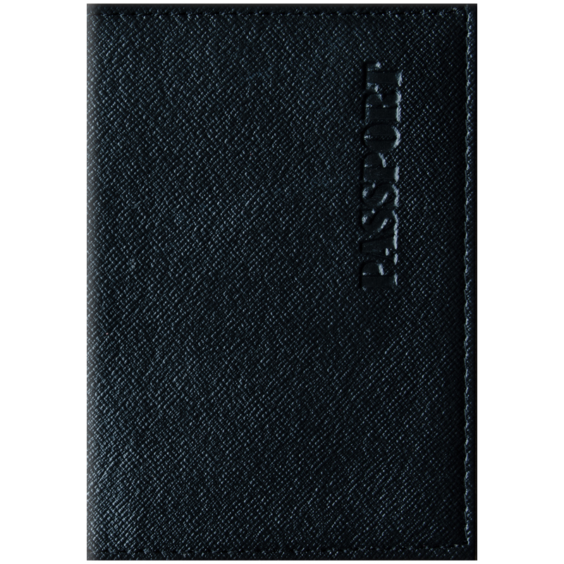 Обложка для паспорта кож/зам OS Бизнес черный
