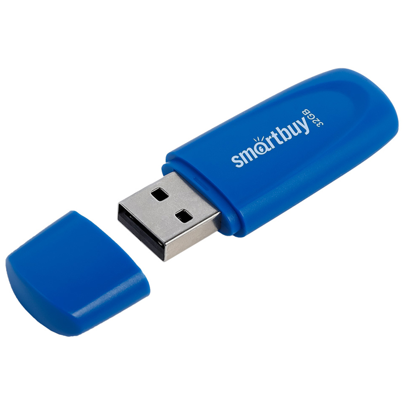 Флэш-карта USB 32GB 2.0 Smart Buy Scout синий