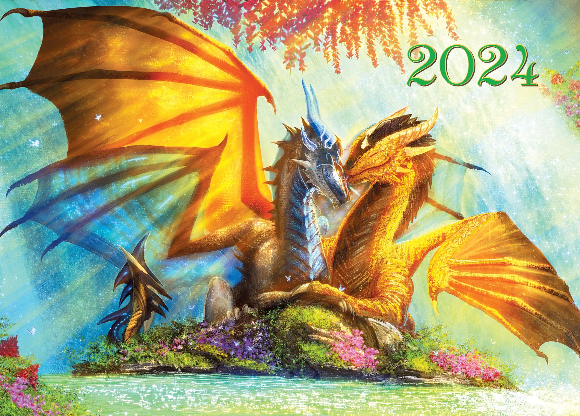 Календарь квартальный 2024 КВК-4 Грезы драконов
