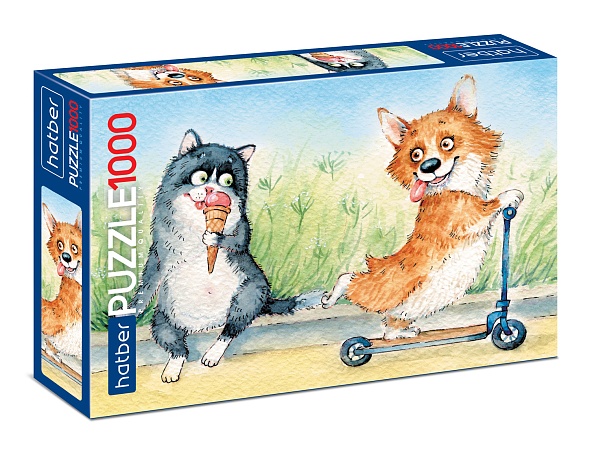 Пазл 1000 Из жизни корги
