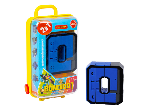 Трансформер 2в1 BONDIBOT PB цифра"0" желтый пластик